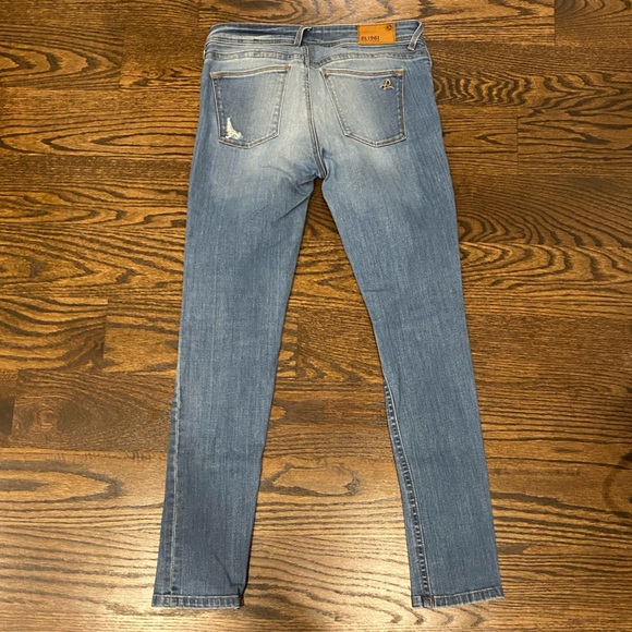 DL1961 Light Wash Ripped Jeans - Picture 3 of 8